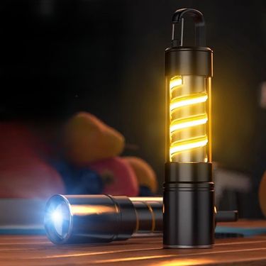 High Brightness Small Flashlight Multi-Function Portable Rechargeable Battery Life Long Range Camping Warm Light_voghion.com