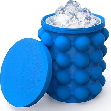 1 piece 2-in-1 silicone ice buckets and cube trays for restaurant and home use-perfect for bars, clubs, CTRestaurants and home use_voghion.com