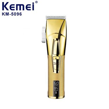 Kemei KM-5096 8 Limit Comb Usb Digital Display Rechargeable Clipper For Man Electric Steel Blade Metal Hair Cutting hine_voghion.com