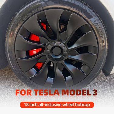 4-piece Set Of Suitable For Tesla Model 3 18inch Replacement Hub Caps 2018-2021_voghion.com