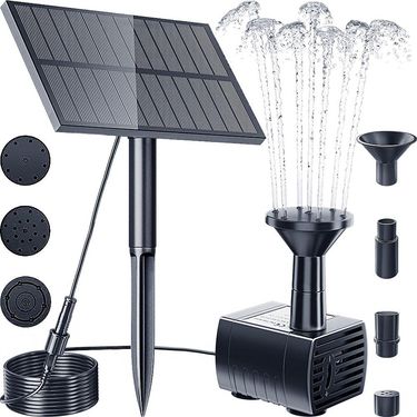 Solar Fountain Water Pump Kit Solar Powered Water Fountain with Stake for Outdoor Bird Bath, Pond, Pool, Garden, Fish Tank,Yard_voghion.com