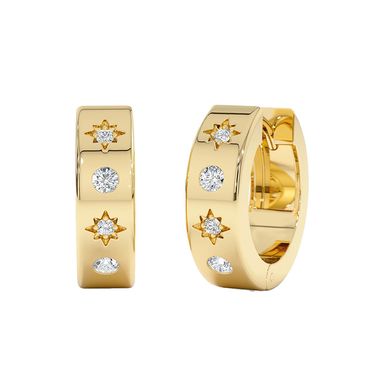 Women's Jewelry Full Moon Star Burst Hoop Earrings Light Luxury Fashion All Match High End Hoop Earrings Ear Jewelry_voghion.com