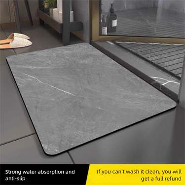 Soft Diatomaceous Earth Absorbent Bathroom Non-Slip Quick-Dry Foot Door Mat Toilet Household Carpet_voghion.com