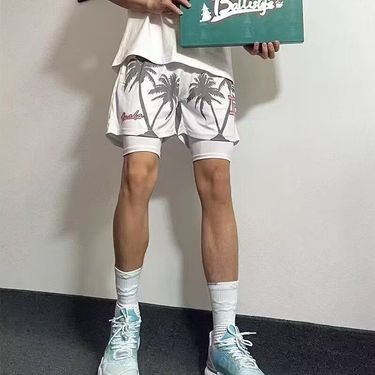 Men's Clothing Basketball Shorts Trendy Brand Not Above The Knee Loose Casual Trendy Four Point Pants Men's Sports Quick Drying Training Pants_voghion.com