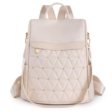 Damen-Rucksack, große Kapazität, lässiger Reiserucksack, einfache, einfarbige Umhängetasche, hochwertiger Racksack aus_voghion.com