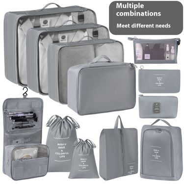 Travel Storage Bag Seven Piece Set Luggage, Clothing Sorting Bag, Business Travel Clothes, Shoes, Underwear Packaging Storage Bag_viptrois.com