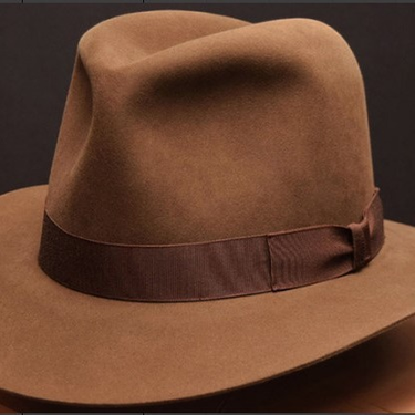 Woolen cowboy hat bow jazz top hat for men autumn and winter hat_voghion.com