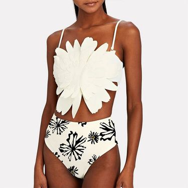 One Piece Swimsuit, Hot Spring Women's Conservative Three-dimensional Flower Sexy Concealing And Slimming With Beach_voghion.com