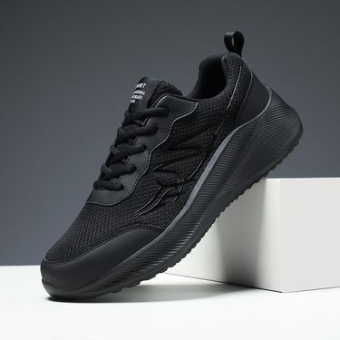 Men's loose air mesh surface flying woven sports shoes travel light running shoes_mkmklike.com