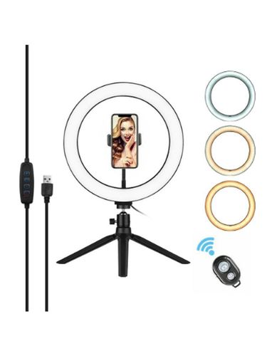 Mobile Phone Desktop Bracket Digital Camera Tripod For Anchor Special Beauty Lights Red Fill Light_voghion.com