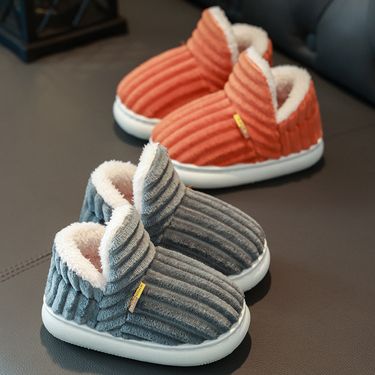 Mother & Kids Winter Cozy Winter Slippers For Kids - Soft Fleece-Lined Indoor Shoes With Non-Slip Sole For Boys & Girls (Multiple Colors & Sizes)_voghion.com