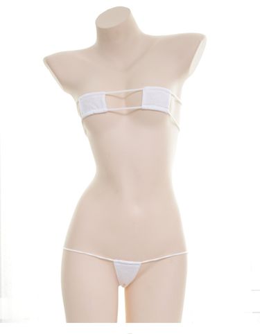 Bikini Three-Point Tube Top Swimsuit Seductive Coquettish Flirting Couple Fun Convenient Free Off Sexy Intimates_voghion.com