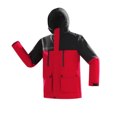 Outdoor Jacket Printed Text, Three-in-One Detachable Windproof And Waterproof Coat For Team Building With Embroidery_voghion.com