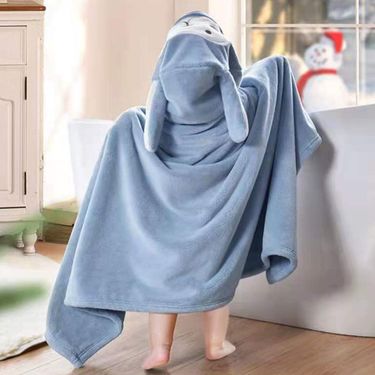Thickened Bath Towels Cute Children Newborn Baby Super Soft Absorbent Pure Cotton Hooded Cloak Bath Towel Can Be Worn Blanket_voghion.com