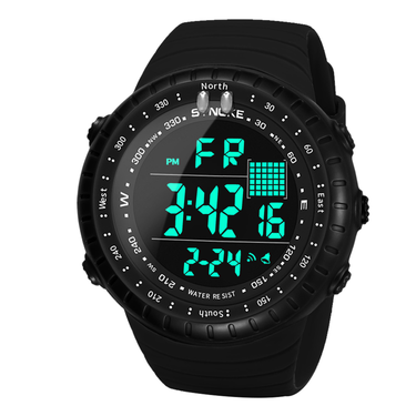 Multifunctional sports swimming waterproof men's watch date display luminous alarm electronic watch for middle and high school students_voghion.com