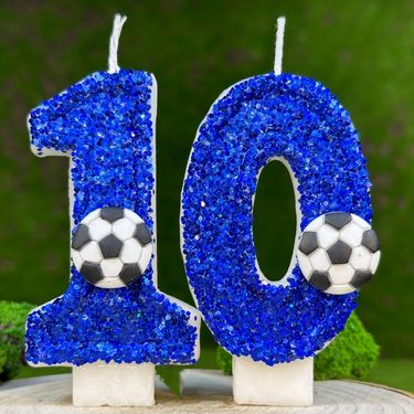 Football Number Cake Party Birthday Candle DIY Creative Hot_voghion.com
