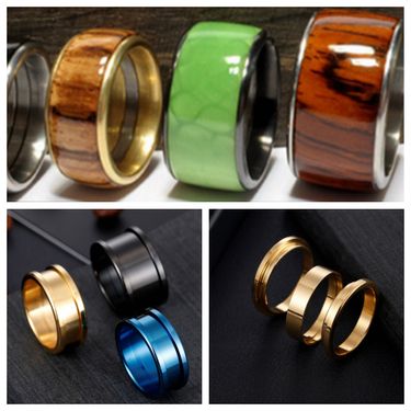 Men's and women's handmade rings hollow support accessories combination ring_voghion.com