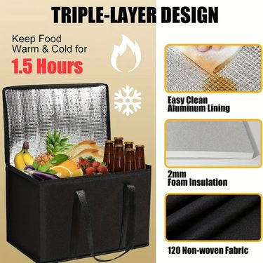 Functional Bags Hot Selling Extra Large Capacity Bag Aluminum Foil Thickened Large Capacity Takeaway Can Be Shipped On Behalf Of_voghion.com