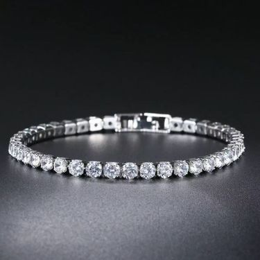 Men's And Women's Hip-Hop 4.0 Copper Inlaid Zircon Tennis Bracelet_voghion.com