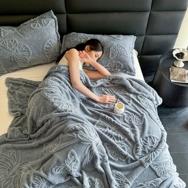 flannel blanket taffeta office nap cover blanket coral dish coral fleece gift blanket_voghion.com