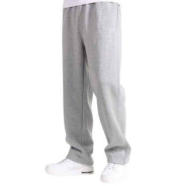 Spring Men Plus Size Solid Baggy Loose Elastic Cotton Sweatpants Casual Pants Autumn Straight Trousers_voghion.com