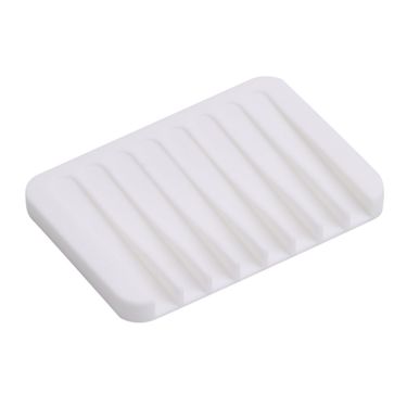 4Pcs Anti-Skidding Home Improvement Silicone Flexible Bathroom Fixtures Hardware Tray Soapbox Soap Dishes Plate Holder_voghion.com