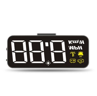 Car HUD OBD2 Head-up Display Windshield Speed Projector Speedometer Windshield KMH/Mile Water TEMP Voltmeter_voghion.com