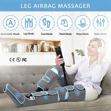 New 360° Foot Air Pressure Leg Promotes Blood Circulation Body Massager Muscle Relaxation Lymphatic Drainage Device_voghion.com