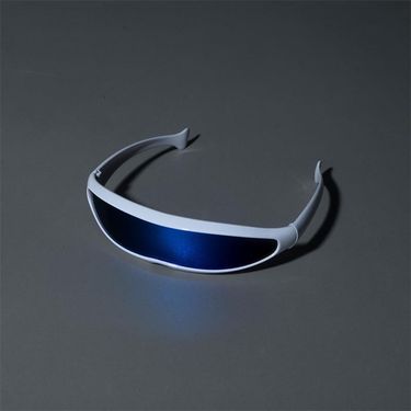 Cyberpunk One-Piece Narrow Frame Functional Style Ins Trendy Hip-Hop Laser Sunglasses_voghion.com