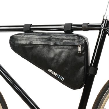 Bicycle bag with large capacity triangle bag, front beam bag with fully waterproof upper pipe saddle bag, mountain road bike storage bag_voghion.com