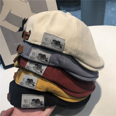 Men Hats Berets British Western Style Cap Classic Winter Woman Vintage Linen Beret_voghion.com