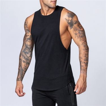 2025 Männer Gym Kleidung Sommer Fitness Baumwolle Tank Top Männer Jogging Bodybuilding Ärmelloses Shirt Atmungsaktive Oansatz Casual Muskel Weste_voghion.com