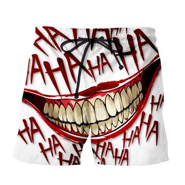 Men's Devil Clown 3D Shorts Casual Beach Pants Shorts _voghion.com