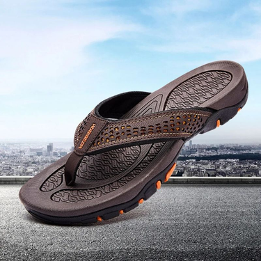 Men's summer sandals, oversized trendy outdoor beach shoes, men's flip flops_voghion.com