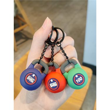 Kettlebell Keychain Fitness Creative Sports Barbell Dumbbell Exquisite Pendant Peripheral Backpack Decoration Gift_voghion.com