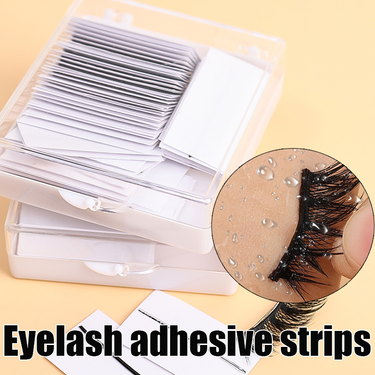 40/50 pieces of adhesive free false eyelash self-adhesive strips, waterproof and reusable adhesive free eyelas_voghion.com