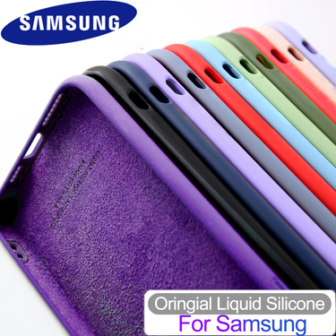 Liquid Silicone Case For Samsung Galaxy S23 S22 S21 Ultra S20 FE S10 Plus A13 A33 A53 A73 A52 A52S Soft Shockproof Full Cover_voghion.com