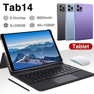 8-inch 3G Calling Tablet - Android 12, WiFi & Bluetooth, 4GB RAM + 64GB Storage (Dual SIM, HD Display, Portable For Work & Entertainment)_voghion.com