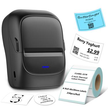 CT221B Portable Thermal Label Printer With Bluetooth - Compact, High-Speed Label Maker For Home & Business (Compatible With IOS & Android)_voghion.com