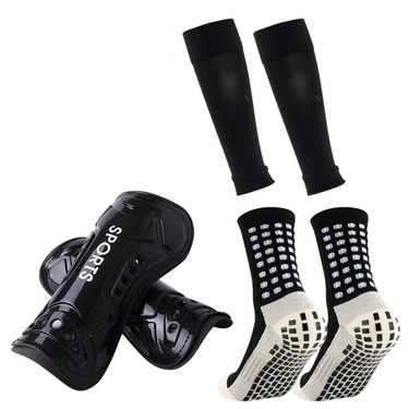 Soccer Socks adult thickened knee high football socks shin guards set men and women dotted anti slip socks_voghion.com