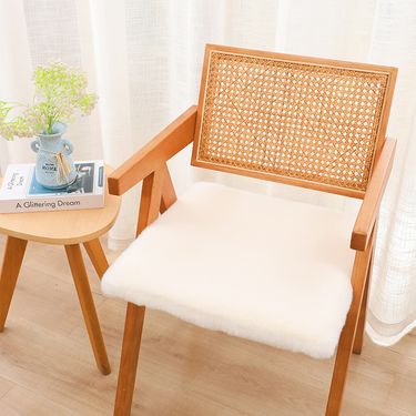 Wholesale Winter Cushions Light Luxury Imitation Rabbit Fur Office Chair Seat Cushions Thickened Stool Butt Pads Cross Border One Piece_voghion.com