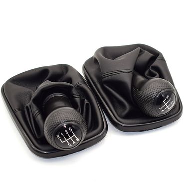 23mm For VW Golf IV 4 GTI R32 Bora Jetta 5 Speed Black Frame Gear Shift Knob Lever Gaiter Boot 1999-2004_voghion.com