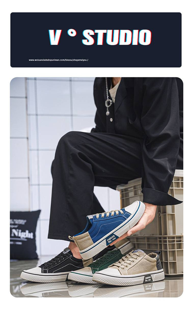 Canvas Shoes For Men, 2025A New Anti-slip Sports Board Shoes For Spring And Summer 2025, Breathable, Casual And Versatile Men's Shoes_voghion.com