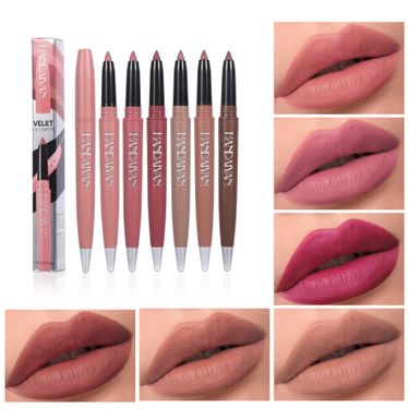 HANDAIYAN 6 - Color Automatic Lip Liner: Long - Lasting, Waterproof, Matte Lip Contour Pencil_voghion.com