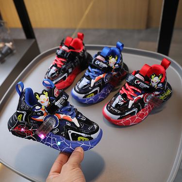 Boys' New Spring and Autumn Sports with Lights, Children's Cartoon Illumination Shoes, Fashionable Light Shoes Trend_voghion.com