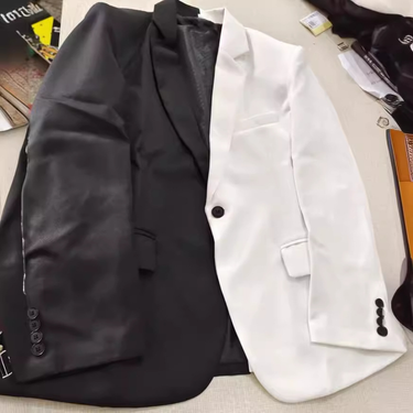 Men's personalized color matching suits, nightclubs, bars, singers, performance costumes, dresses,, stage hosts,_voghion.com