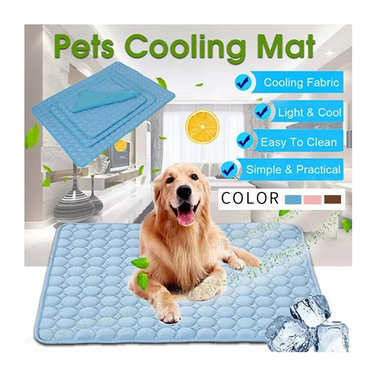 Pet Cooling Mats Summer Ice Soft Blanket Pet Dog Cat Bed Pad Sofa Cushion Portable Tour Camping Yoga Sleeping Pet Accessories_viptrois.com