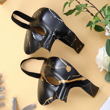 Venetian Masquerade Ball Costume Party Halloween Carnival Easter Half Face Mysterious Opera Phantom Mask_voghion.com