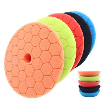 Buffing Polishing Pads 5 Pcs 6 Inch Large Size Sponge Polishing Pads Car Foam Buffing Sponge Pads Kit for Car Buffer Polisher_voghion.com