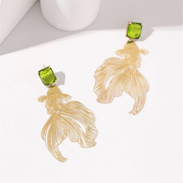 Women's Exaggerated Trendy Hollow Earring Classic Chic Cubic Zirconia Jewellery Exquisite Vintage Chinese Style Jewelry_viptrois.com